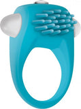 The Teal Tickler Vibrating Cock Ring