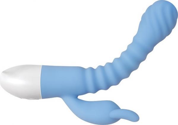 Evolved Bendy Bunny Dual Motors 8 Speeds&functions Ubs Rechargeable Cord Included Silicone Waterproo