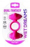 Wet Dreams Dual Fantasy Dual Cock Ring With Turbo Motors