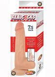 Realcocks Sliders 7.5in Moveable Skin Bendable Harness Compatible Suction Cup Base Flesh