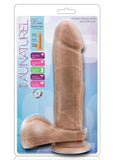 Au Naturel 9.5 Inches Dildo with Suction Cup Mocha Tan