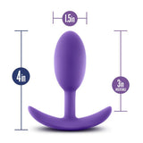 Luxe - Wearable Vibra Slim Plug - Medium - Purple