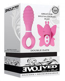 Evolved Double Date Couples Toy Vibrating Butt Plug Vibrating Butterfly Clit Stimulator10 Functions