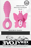 Evolved Double Date Couples Toy Vibrating Butt Plug Vibrating Butterfly Clit Stimulator10 Functions