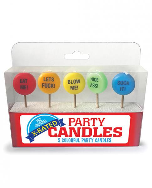 X-Rated Party Candles 5 Colorful  Candles