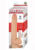 Realcocks Sliders 9in Moveable Skin Bendable Harness Compatible Suction Cup Base Flesh