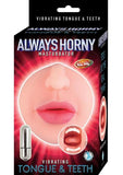 Always Horny Masturbator Vibrating Tongue & Teeth Beige