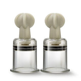 Temptasia - Clit And Nipple Large Twist Suckers - Set Of 2 - Clear