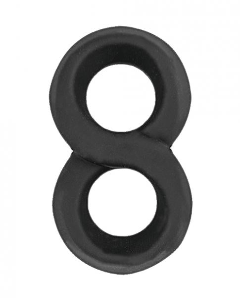 My Cockring Figure Eight Cock & Scrotum Ring Black