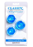 Classix Deluxe Cock Ring Set Blue