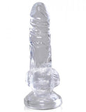 King Cock Clear 4in Cock with Balls