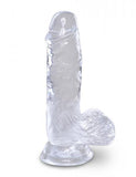 King Cock Clear 5in Cock with Balls