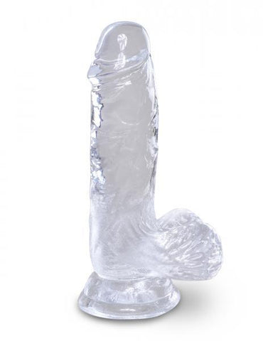 King Cock Clear 5in Cock with Balls