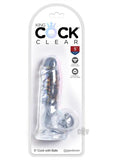 King Cock Clear 5in Cock with Balls