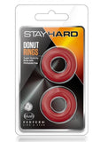 Stay Hard - Donut Rings - Red