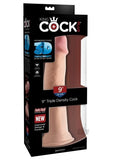 King Cock Triple Density 9 inches Cock Beige Dildo