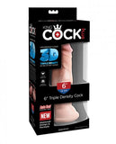 King Cock Triple Density 6 inches Dildo Beige