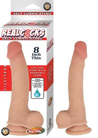 Realcocks Self Lubricating 8" Thin-flesh