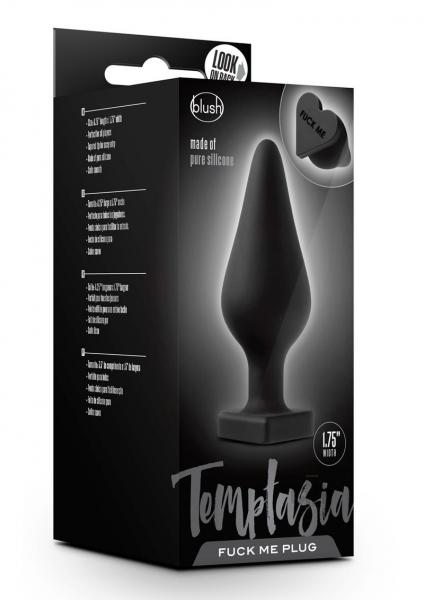 Temptasia Fuck Me Butt Plug Black