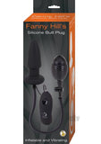 Fanny Hills Silicone Butt Plug-black