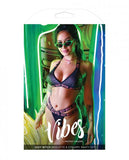 Vibes Sexy Bitch Reptile Print Set Blk Lxl