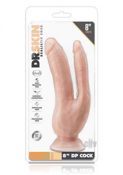 Dr. Skin 8 Inch Dp Cock Vanilla