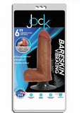 Jock Bareskin Vibrating Dong W/balls & Suction Cup 6in