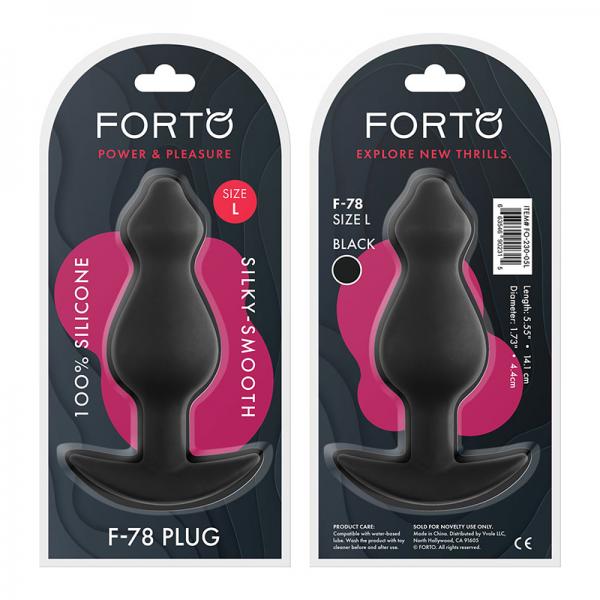 Forto F-78: Pointee 100% Silicone Plug Large