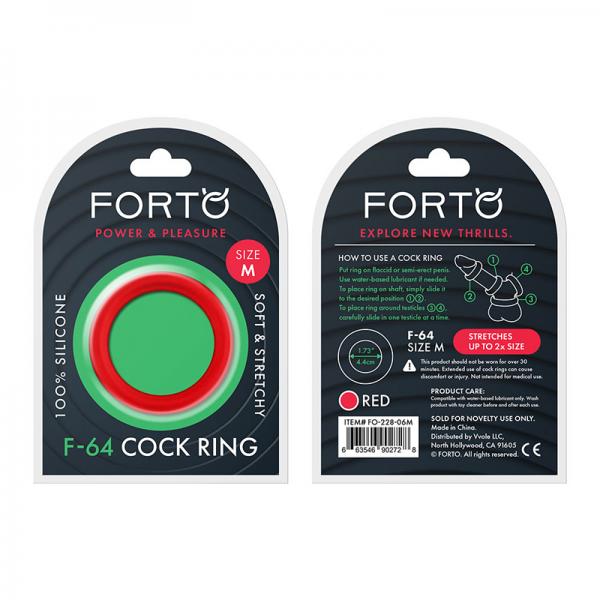 Forto F-64:  45mm 100% Silicone Ring Wide Med