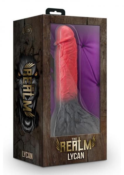 The Realm Lycan Lock-on Werewolf Dildo Red