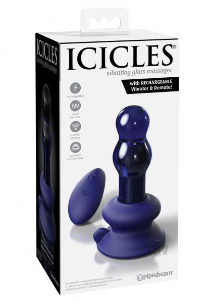 Icicles No. 83 With Rechargeable Vibrator & Remote