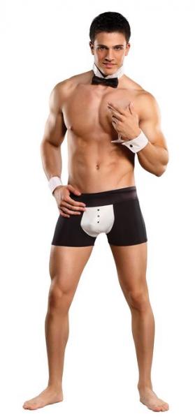 Male Power Butt-ler Costume S/M Black