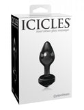 Icicles No. 44 Black Glass Butt Plug