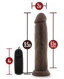 Dr. Skin - Dr. Throb - 9.5in Vibrating Realistic Cock With Suction Cup - Chocolate