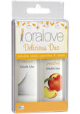 Oralove Delicious Duo Lickable Lubes Peaches and Cream