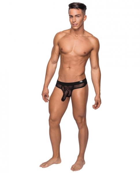 Male Power Hoser Hose Thong Black S/M