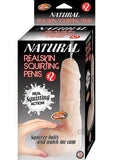 Natural Realskin Squirting Penis 2 7 inches Dildo Beige