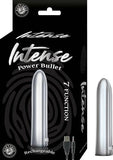 Intense Power Bullet Rechargeable 7 Function Usb Cord Included Waterproof Silver