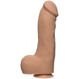 The D Master D 12 inches Dildo with Balls Ultraskyn Beige