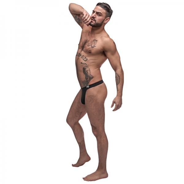 Male Power Pure Comfort Modal Bong Thong Black Lx