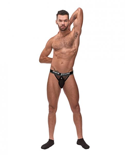 MP Cock Pit Net Cock Ring Jock Blk SM