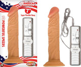 All American Whopper 7 inches Vibrating Dong Beige