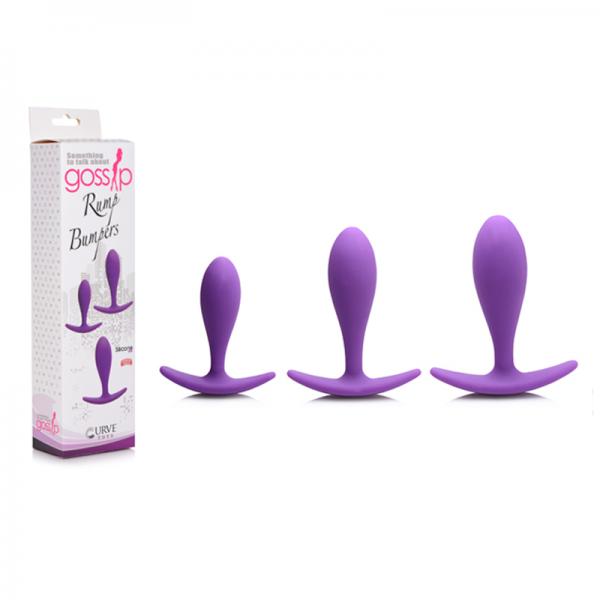 Gossip Rump Bumpers Silicone Set Of 3 - Violet