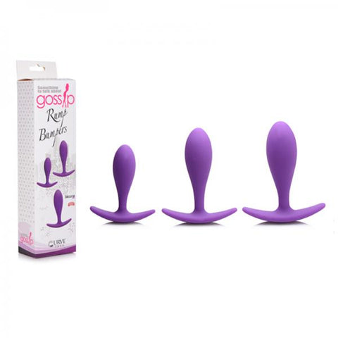 Gossip Rump Bumpers Silicone Set Of 3 - Violet