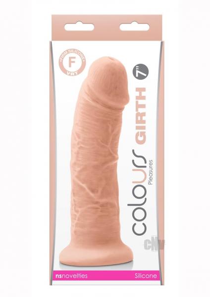 Colours Girth Silicone Dildo - White