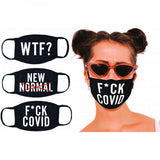 Maskerade Masks - F Covid/wtf?/new Normal - 3-pack.