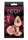 Rear Assets Rose Anal Plug - Small - Pink