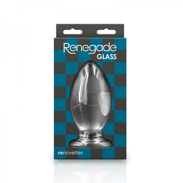 Renegade Glass Bishop Anal Plug - Clear