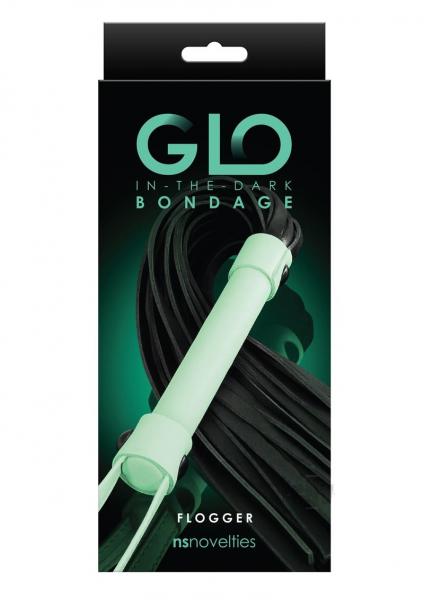 GLO Bondage Flogger Green