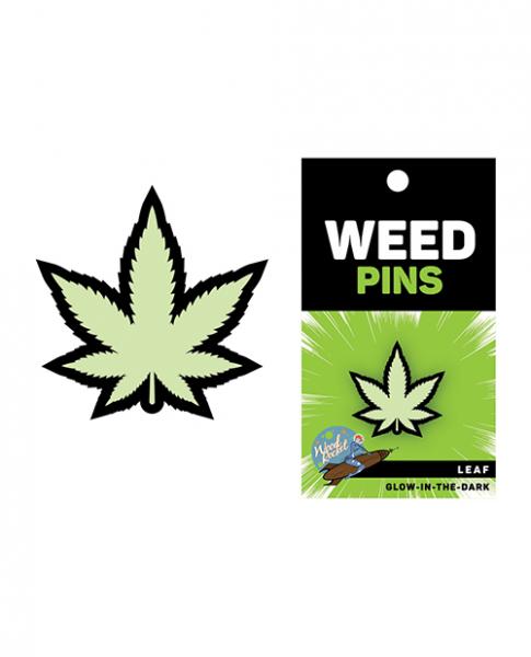 Weed Pin Leaf Glow-in-the-Dark